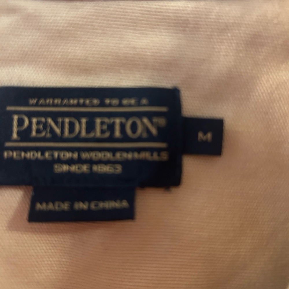 Pendleton Khaki Button Up Shacket Four Pockets 10… - image 6